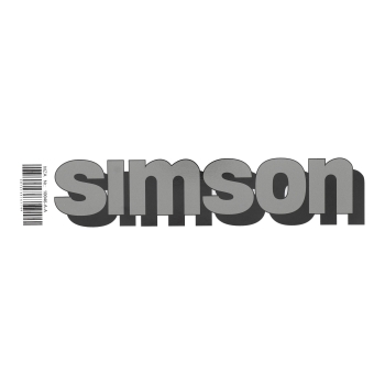 Klebefolie, Tankaufkleber (Silber/Schwarz/Weiß), Simson S50, S51, S70