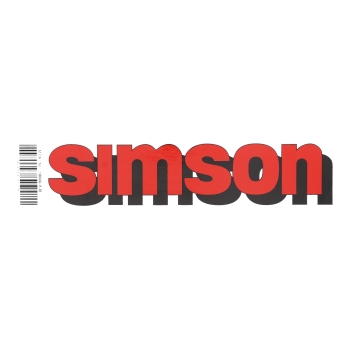 Klebefolie, Tankaufkleber (Rot), Simson S50, S51, S70