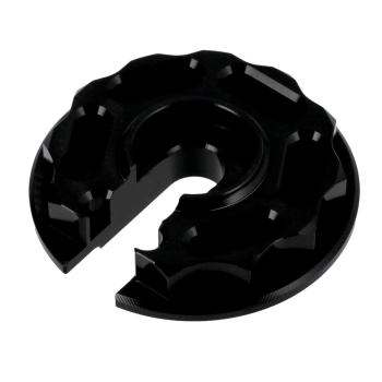 CNC Steckscheibe, Stützring (schwarz) "Racing Optik", Simson S51, S70