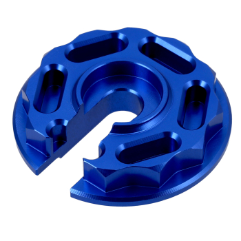 CNC Steckscheibe, Stützring (blau) "Racing Optik", Simson S51, S70