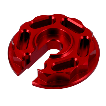 CNC Steckscheibe, Stützring (rot) "Racing Optik", Simson S51, S70