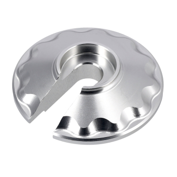 CNC Steckscheibe, Stützring (silber) "Sport Optik", Simson S51, S70