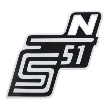 Schriftzug "S51 N" (Weiss)