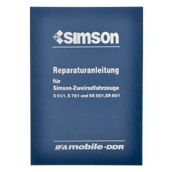 Reparaturanleitung, Simson S51, SR50, SR80