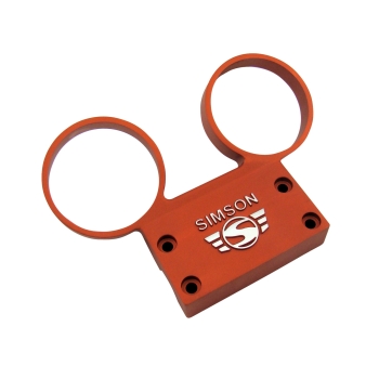 Armaturenträger für Tacho und Drehzahlmesser (orange), Simson S51, S70