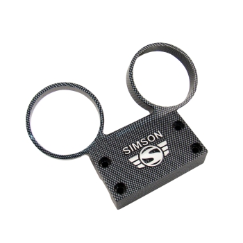 Armaturenträger für Tacho und Drehzahlmesser (carbon), Simson S51, S70