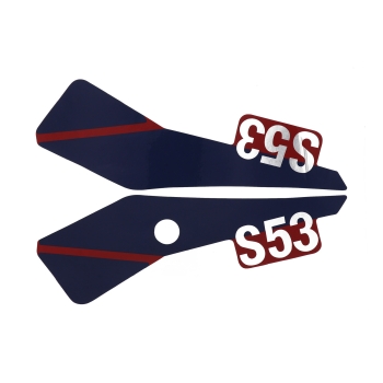 SET Klebefolie, Aufkleber für Seitendeckel, Simson S53CX