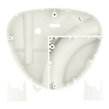 Herzkasten, Gehäusemittelteil ohne Abdeckplatte (Weiß), Simson S50, S51, S70