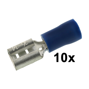 Flachsteckhülse 6,3  (teilisoliert)