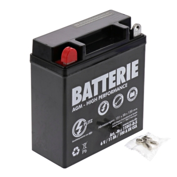AGM Batterie 6N11A-1BS
