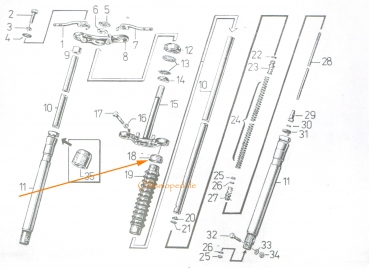 Abdeckkappe für Faltenbalg, Simson S50, S51, S70, SR50, SR80, S53, SD50