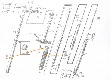 Abdeckkappe (Faltenbalg), Simson S50, S51, S70, SR50, SR80, S53, SD50