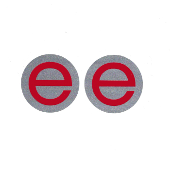 Schriftzug "e" für Seitendeckel, MZ ETZ250, ETZ251, ETZ301