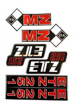 SET Klebefolien, Aufkleber, MZ ETZ251