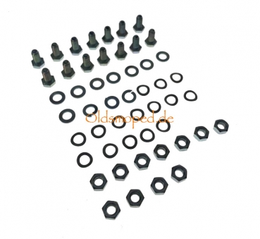 SET Normteile für Trittbrett/Beinschutz, Simson SR50, SR80