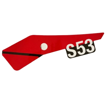 Klebefolie, Aufkleber für Seitendeckel (links), Simson S53OR Enduro