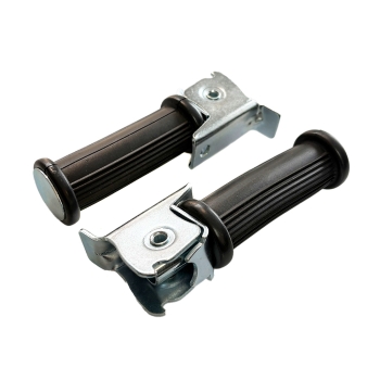 SET Soziusfußrasten (Längsriffelung), Simson S50, S51, S53, KR51, S70