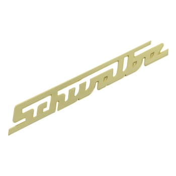 Schriftzug für Knieschutzblech, "Schwalbe" (gold), Simson KR51/1