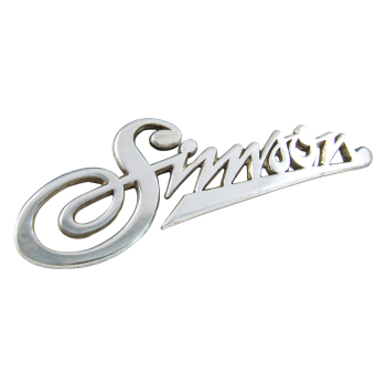 Firmenschild am Frontschild, Simson KR50