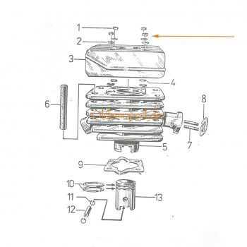 SET Normteile für Zylinderkopf, Simson S50, S51, S53, S70, SR50, KR51, SR4-