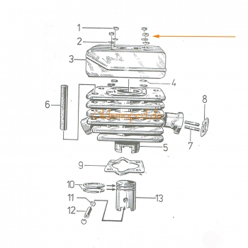 Normteile (Zylinderkopf), Simson S50, S51, S53, S70, SR50, KR51, SR4-