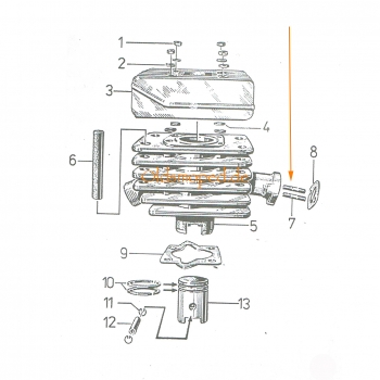 SET Normteile für Vergaserflansch, Simson KR51/1, KR51/2, S50, S51, S53, S70, S83, SR4-1, SR4-2, SR50, SR80, MS50, E930