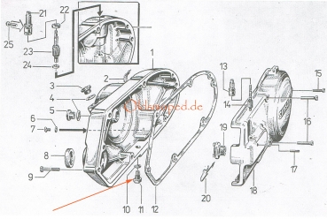 Ölablaßschraube (mit Magnet), Simson S51, S53, SR50, KR51/2, S70, MS50