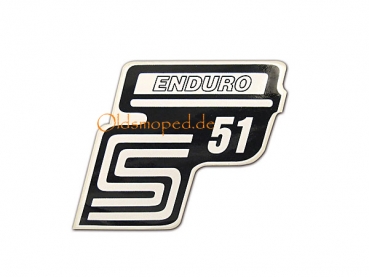 Schriftzug "S51 Enduro" (Weiss)