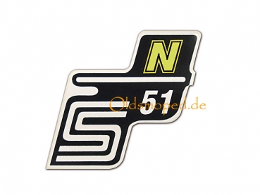 Schriftzug "S51 N" (Neon)