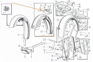 Distanzblech, Simson S51E, S70E