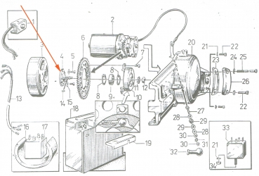 Freilaufträger für Anlasser, Simson SR50, SR80