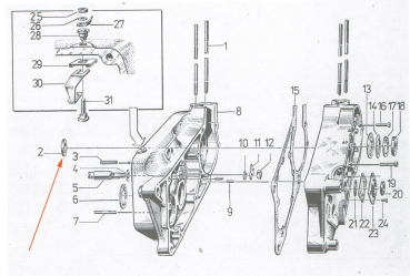 Wellendichtring für Kurbelwelle links (Blau) 20x35x7, Simson S51, S53, S70, SR50, KR51/2, MS50, E930