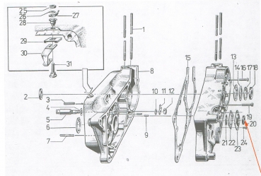 Wellendichtring (Blau) 20x30x7, Simson S50, S51, S53, S70, SR50, KR51, SR4-2, SR4-3, SR4-4, MAW