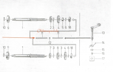 Druckstangen (Kupplung), Simson S51, S53, KR51/2, SR50, S70, MS50