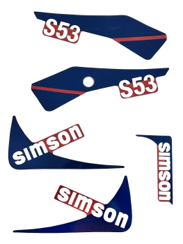Aufkleber (Set), Simson S53CX