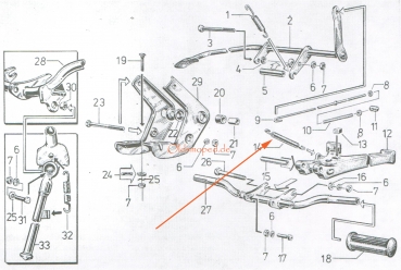 Ständerfeder, Zugfeder für Kippständer, Simson S50, S51, SR50, KR51, S70, SR4-1, SR4-2, SR4-3, SR4-4, SR2, Schikra