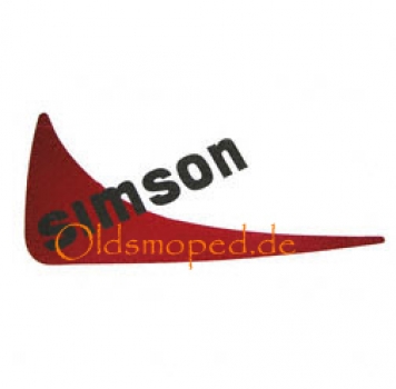 Klebefolie, Tankaufkleber (links), Simson S53OR
