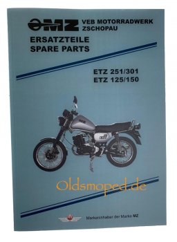 Ersatzteilkatalog, ETZ125, ETZ150, ETZ251, ETZ301