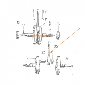 Pleuelsatz (Kurbelwelle), Simson S51, S53, SR50, KR51/2, SD50, MS50