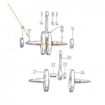 Scheibenfeder (3x3,7), Simson S50, S51, S53, S70, S83, SR4-1, SR4-2, SR4-3, SR4-4, SR50, SR80, E930