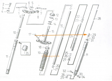 Kegel (Federaufnahme), Simson S50, S51, S53, S70, SR50