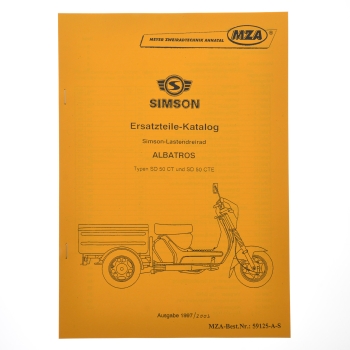 Ersatzteilkatalog, Lastendreirad Simson SD50 CT/CTE