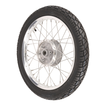 Komplettrad (vorn), Alufelge 1,60x16 mit VRM094, Simson S50, S51, S53, S70, KR51