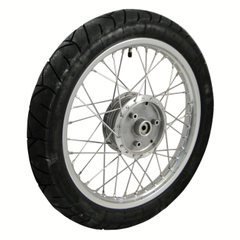 Komplettrad, Alufelge (hinten) 1,50x16 mit HEIDENAU K55, Simson S50, S51, S53, S70, KR51, SR4-