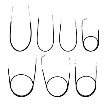 Bowdenzugsatz FL42 (schwarz), Simson KR50 mit Blechbremsschild