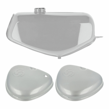 Komplettes Tank-Set in silber, Simson S50, S51, S70