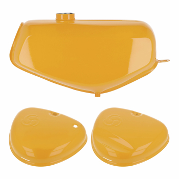 Komplettes Tank-Set in narzissengelb, Simson S51E, S70E