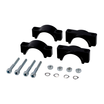 CNC Schutzblechhalter, Klemmbrücken (schwarz), Simson S50, S51, S70, SR50, SR80