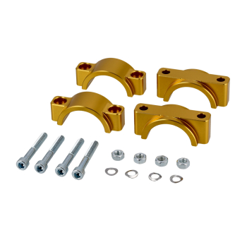CNC Schutzblechhalter, Klemmbrücken (gold), Simson S50, S51, S70, SR50, SR80