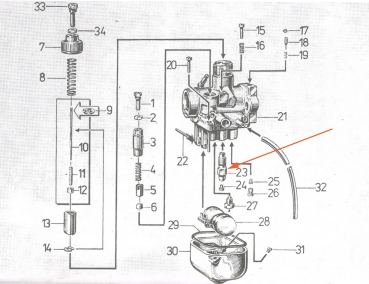 BVF Düsenstock, Nadeldüse 215 ND (2 Bohrungen)